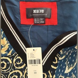 Maeve Blue and Gold Dress